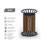ÇÖP KOVASI AHŞAPLI 319