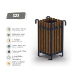 ÇÖP KOVASI AHŞAPLI 322