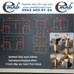 AÇIK SİSTEM DÜZ TEKLİ SET  AHŞAPTA SERBEST ÖLÇÜ - Görsel 4