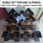 AÇIK SİSTEM DÜZ DUBLE SET  AHŞAPTA SERBEST ÖLÇÜ - Görsel 2